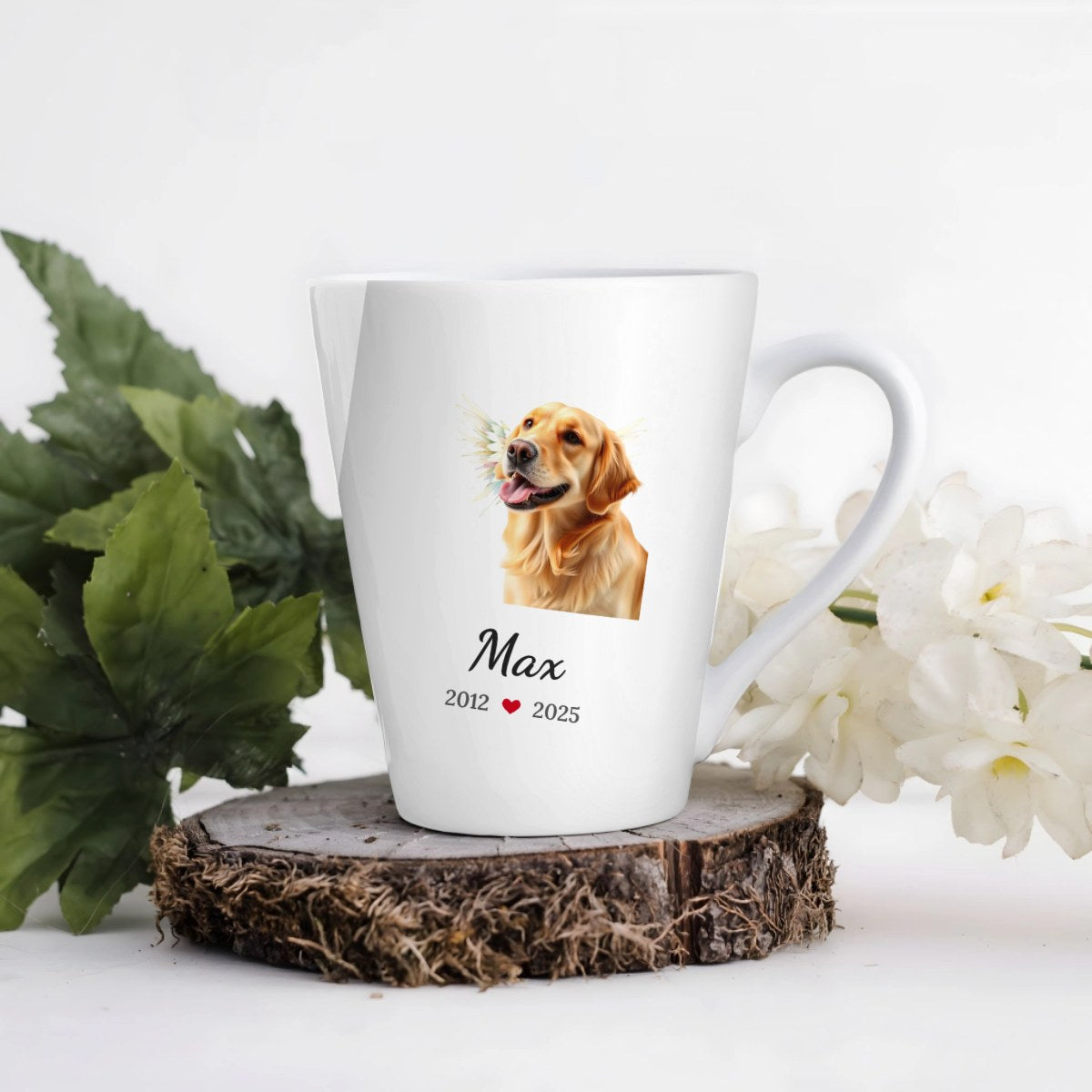 Vzpomínkový hrnek na mazlíčka - Latte Hrnek (300ml), Bílý
